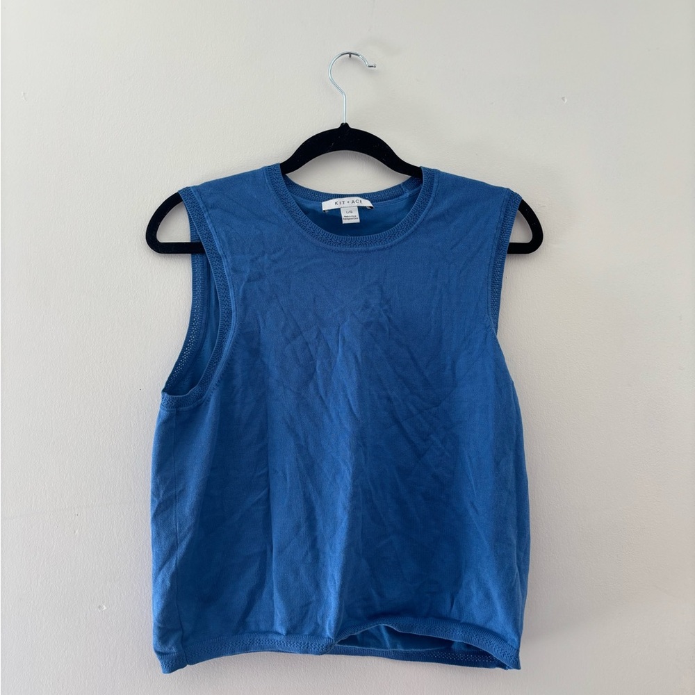 Kit & ace Blue Sleeveless tee
